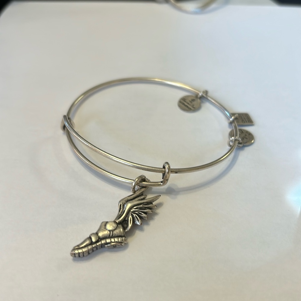 Alex and ani running shoe bracelet